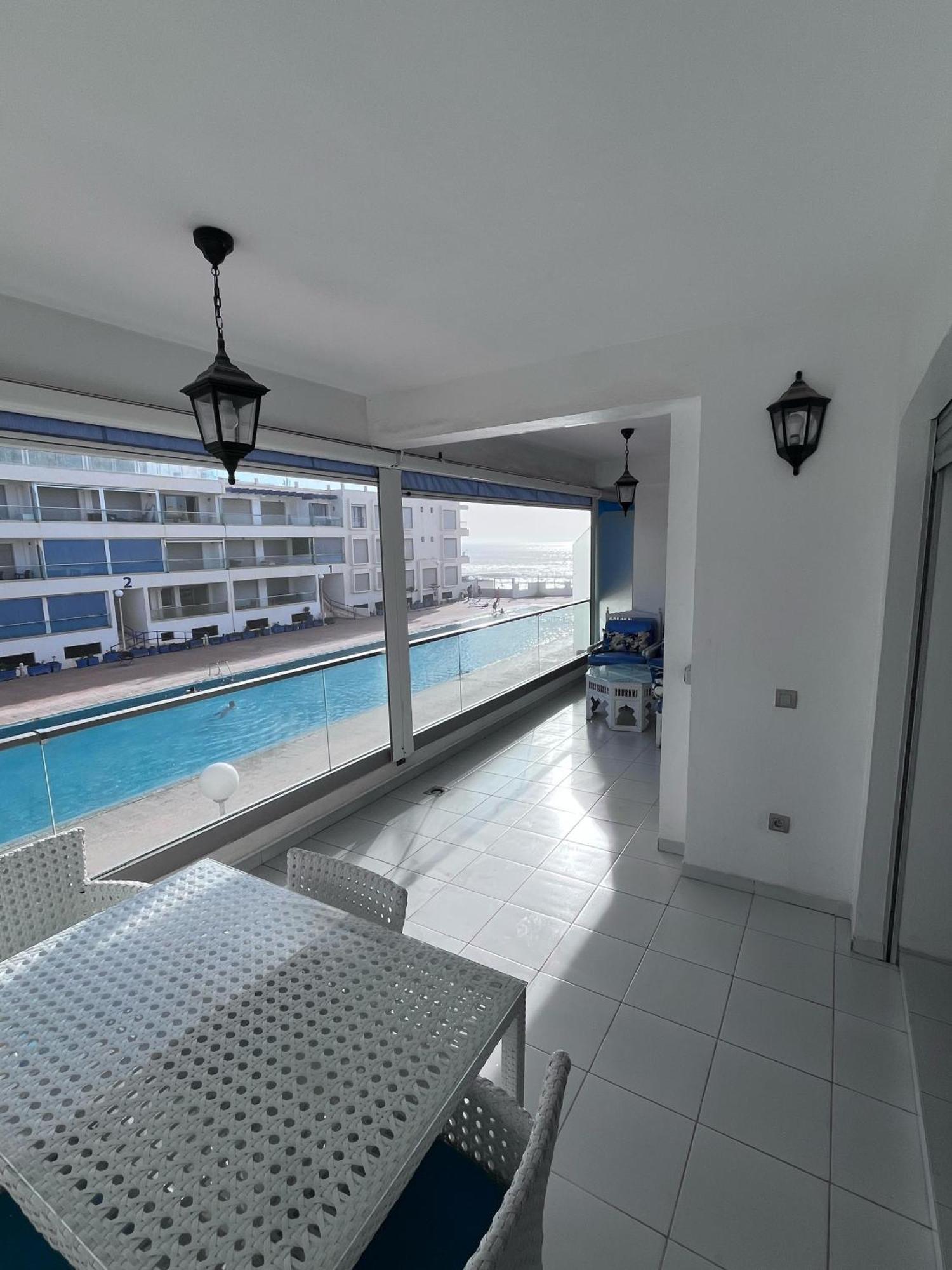 Apartment Sea View With Pool Aourir Exterior photo